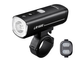 RAVEMEN LIGHTS LR1600 USB Rechargeable Curved Lens Front Light in Matt Black (1600 Lumens)