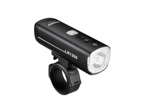 RAVEMEN LIGHTS LR1200 USB Rechargeable Curved Lens Front Light in Matt Black (1200 Lumens)