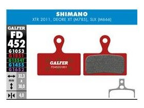GALFER Shimano XT M8000 - SLX M7000 Advanced - Metal - Sintered Disc Brake Pad (Red) FD452G1851