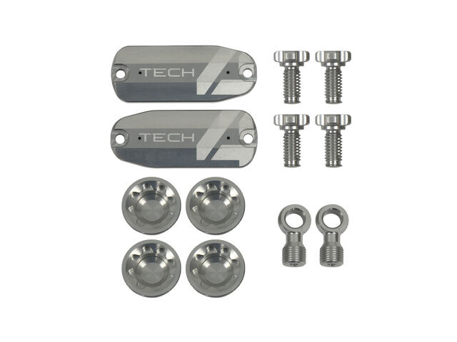 HOPE Tech 4 E4 Custom Kit - Pair - Silver click to zoom image