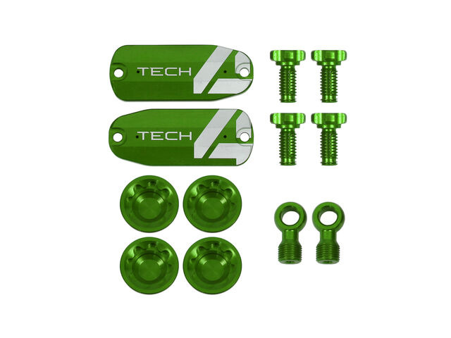 HOPE Tech 4 E4 Custom Kit - Pair - Green click to zoom image