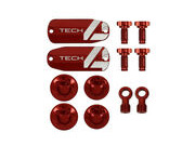 HOPE Tech 4 V4 Custom Kit - Pair - Red 