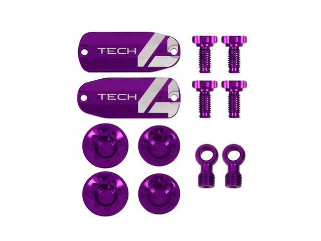 HOPE Tech 4 V4 Custom Kit - Pair - Purple click to zoom image
