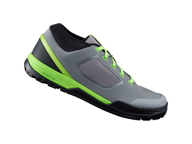 SHIMANO GR7 (GR700) flat pedal MTB shoes, grey/green click to zoom image