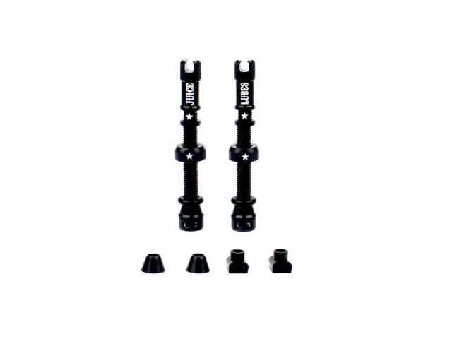 JUICE LUBES Tubeless Valves 48mm in Black click to zoom image