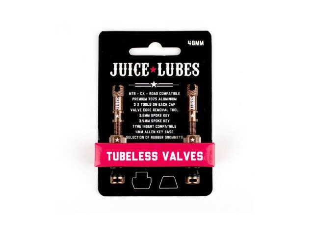 JUICE LUBES Tubeless Valves 48mm in Copper click to zoom image