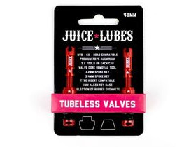 JUICE LUBES Tubeless Valves 48mm in Red