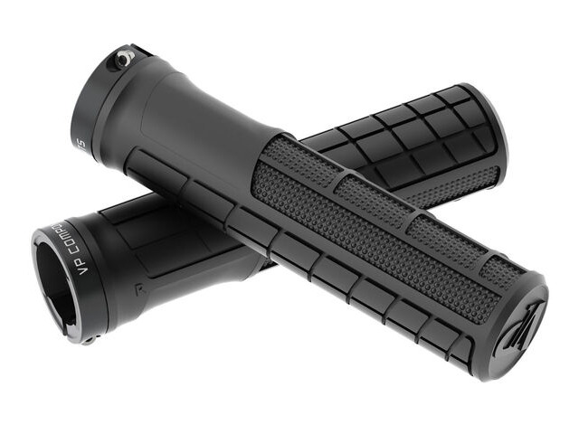 VP COMPONENTS Lock On Ergo Grips in Black VP-122A click to zoom image