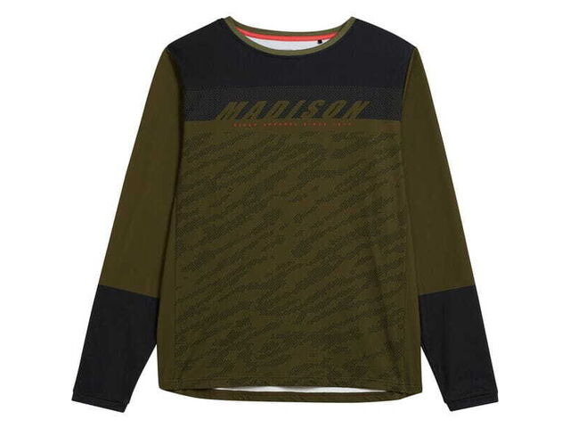 MADISON Zenith men's long sleeve thermal jersey - dark olive click to zoom image