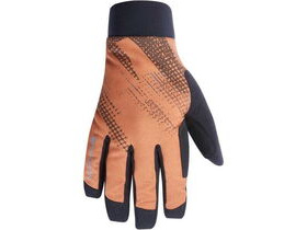 MADISON Flux Waterproof Trail Gloves, rust orange perforated bolts