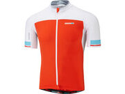 MADISON RoadRace Premio men's short sleeve jersey, chilli red / white 