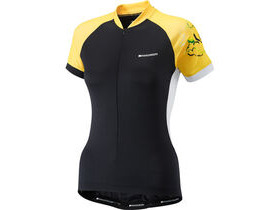 MADISON Keirin women's short sleeve jersey, black / vibrant yellow