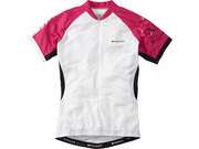 MADISON Keirin women's short sleeve jersey, white / very berry 