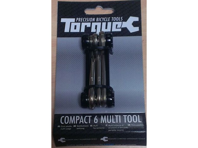 TORQUE CYCLE TOOLS Compact 6 Lightweight Folding Multi Tool click to zoom image