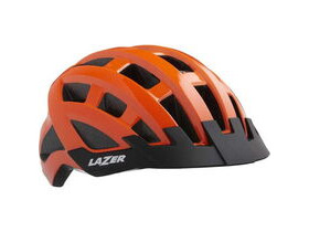 LAZER HELMETS Compact Helmet, Flash Orange, Uni-Adult 54 - 61 cm