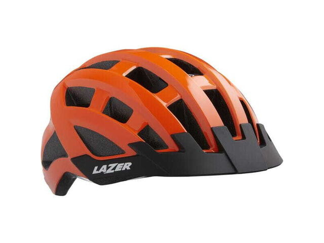 LAZER HELMETS Compact Helmet, Flash Orange, Uni-Adult 54 - 61 cm click to zoom image