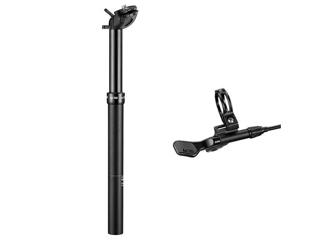 KS SEATPOSTS eTen-Remote Bundle Alloy Dropper post, Remote actuated, Inc Southpaw Alloy lever - Total length 385mm, Insert length 22 31.6/100mm click to zoom image