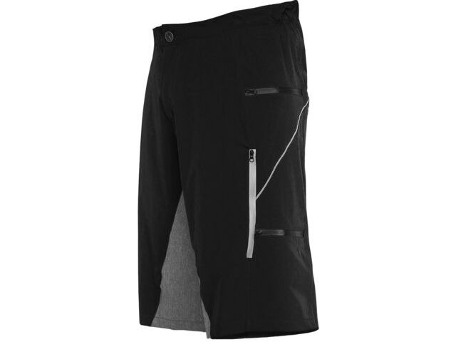 FUNKIER CLOTHING Trak Pro MTB Baggy Shorts in Black/Grey click to zoom image