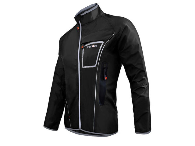 FUNKIER CLOTHING Waterproof Lightweight Pro Jacket in Black click to zoom image