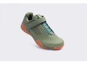 CRANK BROTHERS Mallet E SpeedLace SPD Shoe Green - Blue - Gum Outsole click to zoom image