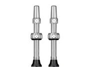 MUC OFF Tubeless Valves Silver 60mm Pair 