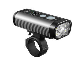 RAVEMEN LIGHTS PR2400 USB Rechargeable DuaLens Front Light with Remote in Grey/Black (2400 Lumens)