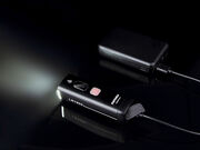 RAVEMEN LIGHTS LR1600 USB Rechargeable Curved Lens Front Light in Matt Black (1600 Lumens) click to zoom image