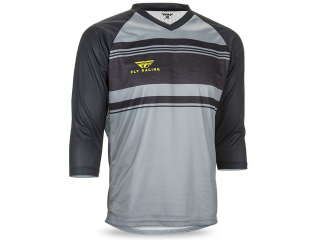 FLY RACING Ripa 3/4 Sleeve Jersey Heather/black/Lime click to zoom image