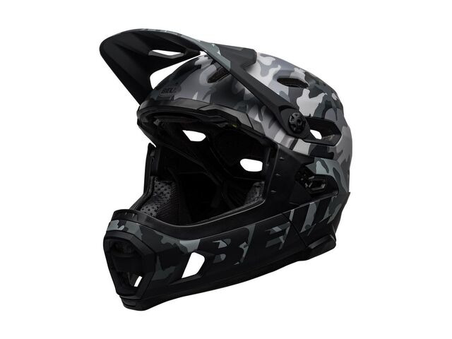 BELL CYCLE HELMETS Super Dh Mips MTB Helmet Matte/Gloss Black Camo click to zoom image