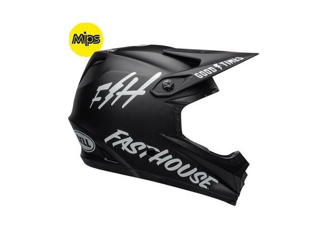 BELL CYCLE HELMETS Full-9 Fusion Mips MTB Full Face Helmet 2019: Fasthouse Matte Black/White click to zoom image
