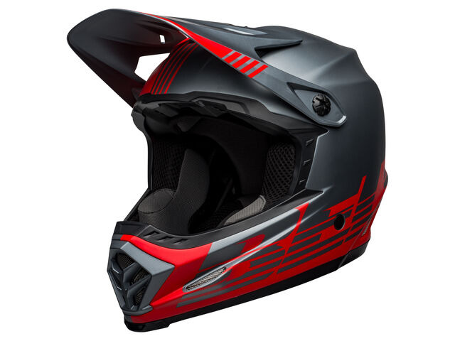 BELL CYCLE HELMETS Full-9 Fusion Mips MTB Full Face Louver Matte Grey/Red click to zoom image