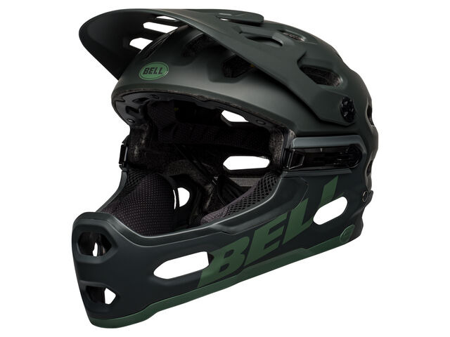 BELL CYCLE HELMETS Super 3r Mips MTB Solid Matte Green click to zoom image