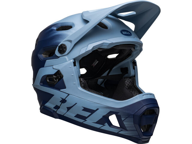 BELL CYCLE HELMETS Super Dh Mips MTB Helmet Matte Light Blue/Navy click to zoom image