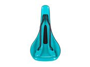 SDG COMPONENTS Bel Air 3.0 Lux-Alloy Rail Saddle Black Microfibre Top / Turquoise Base click to zoom image