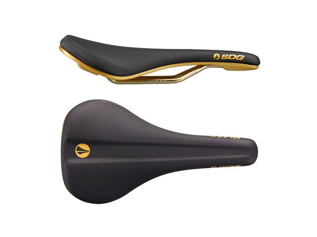 SDG COMPONENTS Bel Air 3.0 Galaxic Lux-Alloy Saddle Black / Gold click to zoom image