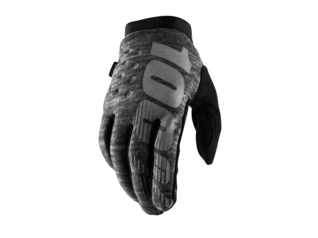 100% Brisker Cold Weather Glove Heather Grey click to zoom image