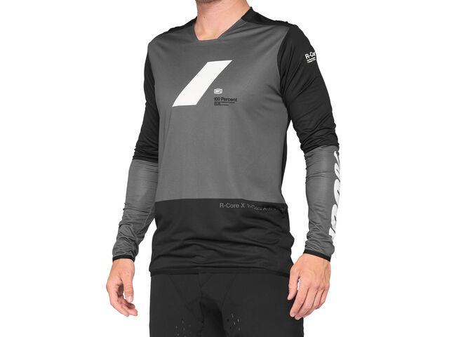 100% R-Core X Jersey Charcoal / Black click to zoom image