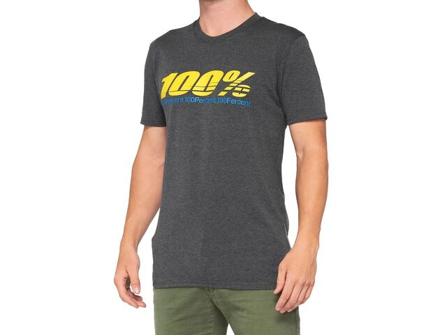100% Argus Tech T-Shirt Charcoal Heather click to zoom image