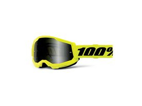 100% Strata 2 Sand Goggle Neon Yellow / Smoke Lens