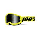 100% Strata 2 Sand Goggle Neon Yellow / Smoke Lens 
