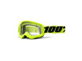 100% Strata 2 Goggle Yellow / Clear Lens