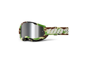 100% Strata 2 Goggle War Camo / Silver Mirror Lens
