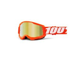 100% Strata 2 Goggle Orange / Gold Mirror Lens