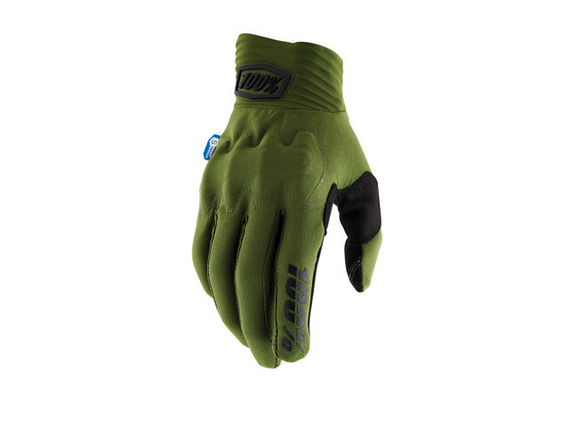 100% Cognito Smart Shock Gloves Army Green click to zoom image