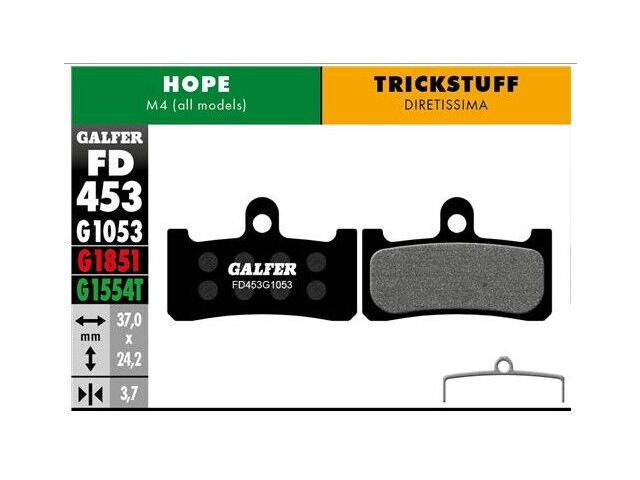 GALFER Trickstuff Standard Disc Brake Pads (black) FD453G1053 click to zoom image