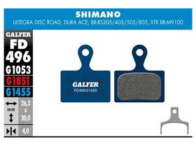 GALFER Shimano Ultegra Disc Brake Road Compound Brake Pad (Blue) FD496G1455