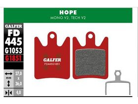 GALFER Hope Mono V2 Tech V2 Advanced - Metal - Sintered Brake Pad (Red) FD445G1851