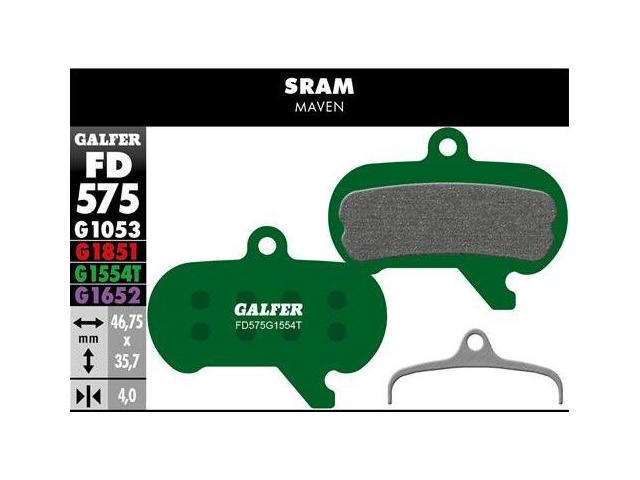 GALFER Sram Maven Pro Competition Disc Pad (Green) FD575G1554T click to zoom image