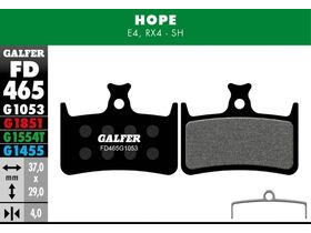 GALFER Hope Tech 3 - Tech 4 - E4 Standard Brake Pad (Black) FD465G1053