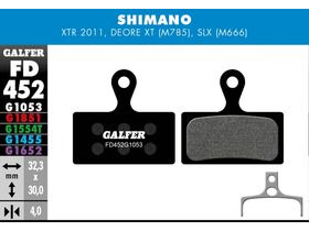 GALFER Shimano XT M8000 - SLX M7000 Disc Brake Pad (Black) FD452G1053